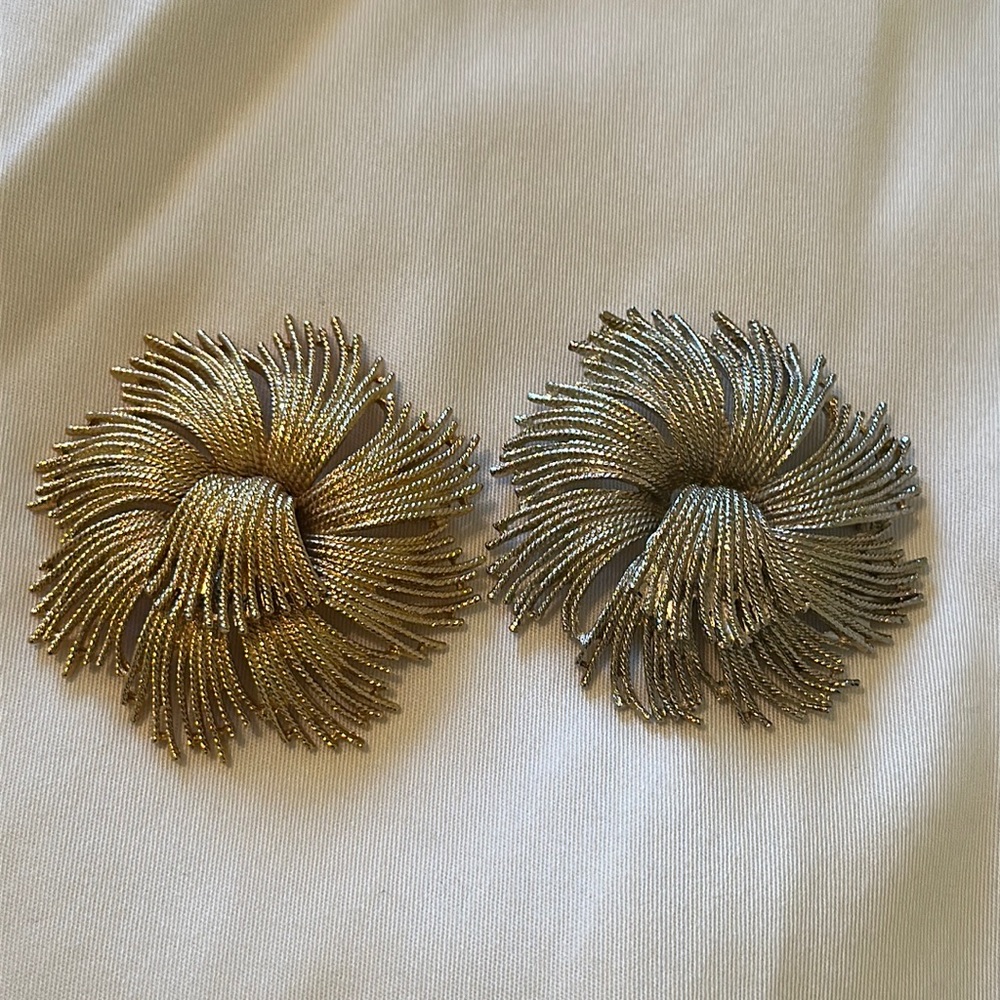 Pair of vintage Monet broaches